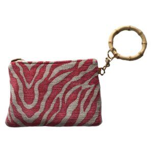 Violet: Carnation Pink Chenille Zebra - Glenda Gies